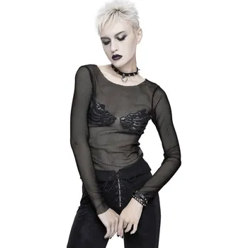 Dámské tričko tričko dámské s dlouhým rukávem DEVIL FASHION - TT135 - XS-S