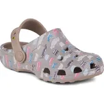 Coqui Little Frog Dětské nazouváky 8702 Taupe cars 23/24