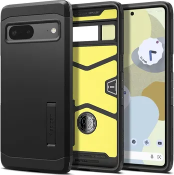 Spigen Tough Armor kryt se stojánkem na Google Pixel 7 - černý