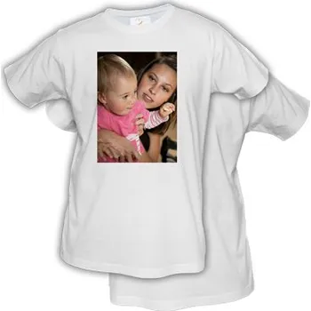 Bavlněné triko s oboustranným potiskem a fotografií A4 (XS)