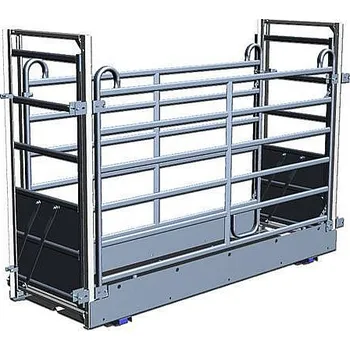 Průmyslová váha Průchozí žlab pro tenzometrickou váhu pozinkovaný - komplet s posuvnými dveřmi