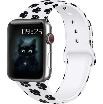 Řemínek na hodinky AW Apple Watch řemínek - Tlapky Šířka uchycení řemínku: 38/40/41/42mm, Délka řemínku: Dámský - S/M (12 - 18cm) IR-IMG02