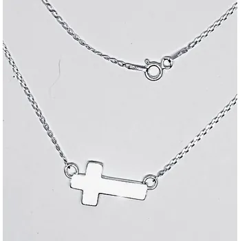 Náhrdelník Stříbrný křížek na řetízku - DN79 (Stříbrný náhrdelník křížek na řetízku)