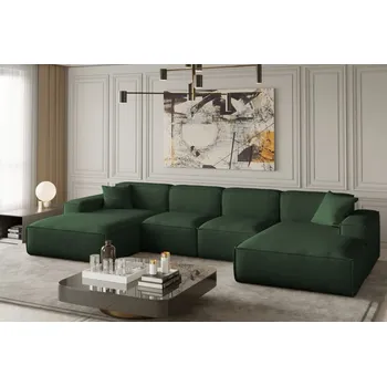 Sedací souprava Relax-postele.cz Luga Tmavě zelená