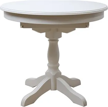 Jídelní stůl IBA Rozkládací kulatý stůl Kairo Typ: Bílá, Rozměr: 90 cm