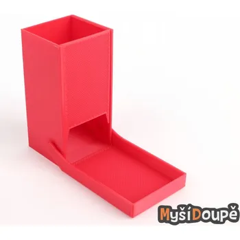 Příslušenství k deskovým hrám Myší Doupě Skládací Dice Tower - Házecí věž - červená