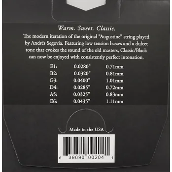 Struna pro kytaru a smyčcový nástroj Augustine Augustine struny pro klasickou kytaruSada light 5702