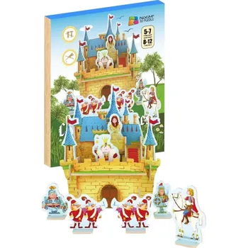 Puzzle NiXiM Dřevěné 3D puzzle - Hrad pro princeznu