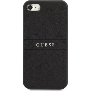 Pouzdro na mobilní telefon Zadní kryt Guess PU Leather Saffiano pro Apple iPhone 14 Plus, černá