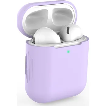 Příslušenství pro sluchátka Enem Jednobarevný obal na Airpods 1/2 - Levandulový APP1OAIR008
