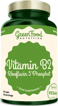 GreenFood Nutrition Vitamin B2 Riboflavin 5'Phosphat 60 cps.