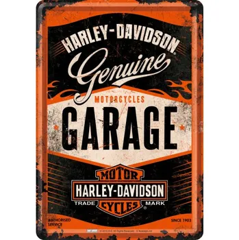 Nostalgic Art Plechová Pohlednice Harley-Davidson Garage