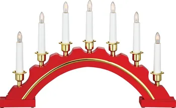 Vánoční svícen Markslöjd Celine 700447 červený 28 cm
