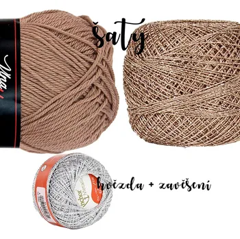 kreativní sada MoVe balíček Sada na výrobu MINI andělů - s křídly z plsti - s lurexem - LIMITOVANÁ edice Andělka MINI s křídly z plsti - lurex: 08 Kávová + Camellia kávová s metalickou stříbrnou + stříbrná na hvězdu