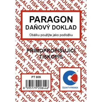 Tiskopis Paragon - daňový doklad A7 přímopropisující