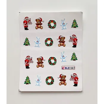 Nehtyprofi Vodolepky na zdobení nehtů - Vánoční medvídek