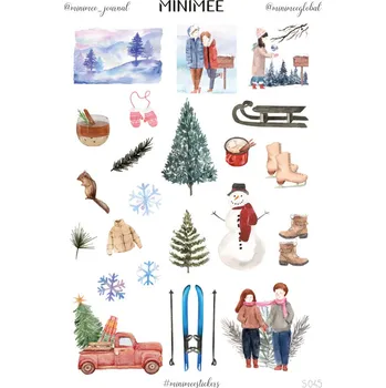 samolepka Samolepky MINIMEE - Zimní radovánky