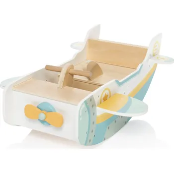 Dětská houpačka ZOPA Dřevěná montessori houpačka letadlo
