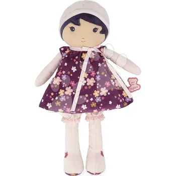 Panenka Panenka pro miminka Violette Doll Tendresse Kaloo 32 cm ve fialových šatech z jemného textilu od 0 měsíců