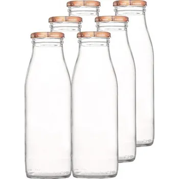 Lahev se šroubovacím s víčkem s potiskem ovoce 500 ml 6 ks