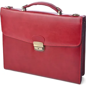 Dámská aktovka Kožená aktovka KAT23522-R červená
