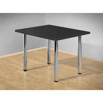 Jídelní stůl Nabytekmorava Jídelní stůl 120x80 cm s kovovými nohami barva lamina: Antracit