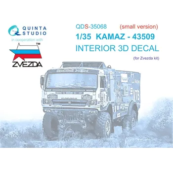 Plastikový model 1/35 KAMAZ-43509 3D-Printed&col.Interior SMALL