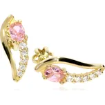 Zlatnictví Helios Náušnice s růžovými zirkony