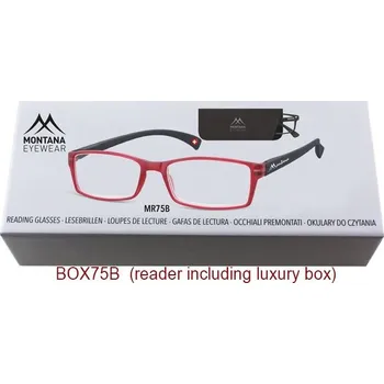 Brýle na čtení MONTANA EYEWEAR Dioptrické brýle BOX75B Red/ +1,50