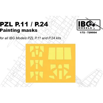 Plastikový model 1/72 PZL P.11/P.24 Painting Mask set