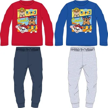 Chlapecké pyžamo Paw Patrol - Tlapková patrola -Licence Chlapecké pyžamo - Paw Patrol 52041931, červená/ tmavě modré kalhoty Barva: Červená, Velikost: 128