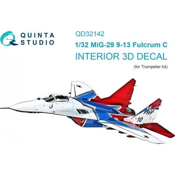 Plastikový model Quinta studio 1/32 MiG-29 9-13 Fulcrum C 3D-Printed&col.Interior