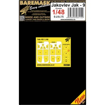 Plastikový model HGW 1/48 Mask Yakovlev Yak-9 (ZVE)