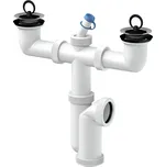 SLOVARM T-724 DN50/DN40 dřezový sifon dvojdřez 620984