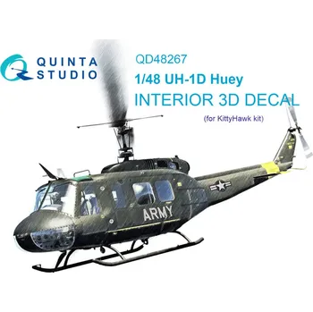 Plastikový model 1/48 UH-1D 3D-Printed&col.Interior (KITTYH)