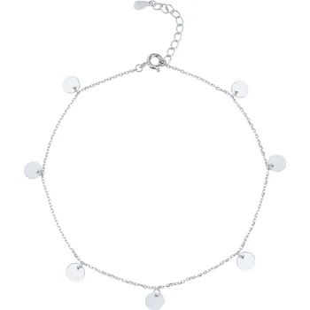 Řetízek Bealio BEALIO Stříbrný řetízek na nohu PENÍZKY Délka náramku: 24+3 cm 03-09292-0662