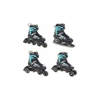 Kolečkové brusle Raven Profession 4v1 black/mint EU 38-42 brusle + DÁREK DLE VÝBĚRU!