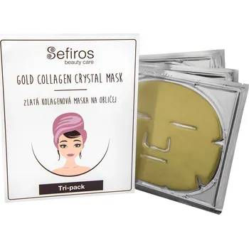 Pleťová maska Sefiros Gold Collagen Crystal Mask 3 ks