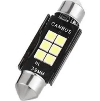 Autožárovka LED sufitka 39mm SMD 3030 canbus bílá