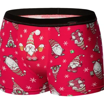 Boxerky boxerky vánoční Cornette 007/68 Gnome Barva: červená, Velikost: L
