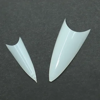 Umělé nehty FABIYAN Stiletto French (špičaté) - tipy na nehty Barva: Přírodní, Počet v balení: 500 ks