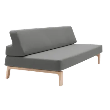 Křeslo Lazy, Čalounění Griffon 501 Dusty Turquoise, podnože Jasan - černé moření