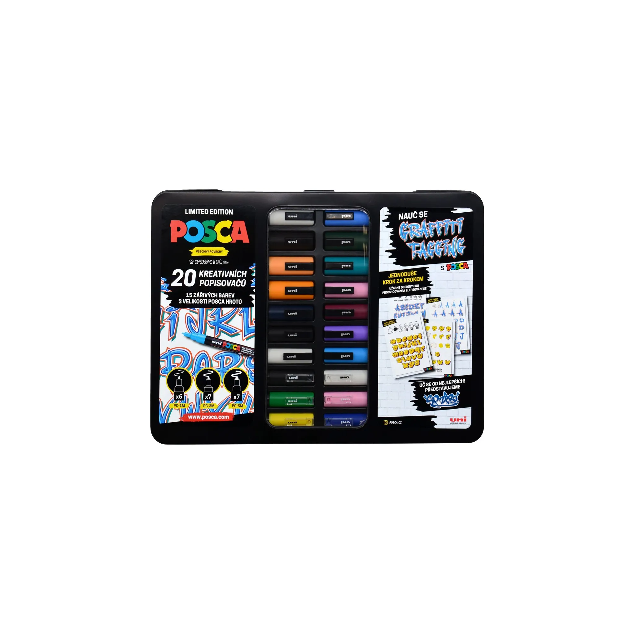 foto  Posca Graffiti Tagging sada 20 ks 