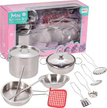 nádobí do dětské kuchyňky MalPlay Mini Kitchen Set 12 ks