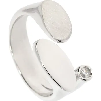 Prsten Zlatnictví Helios Stříbrný prsten zajímavý design Velikost: 60