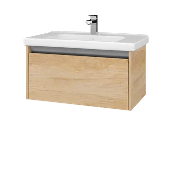 Koupelnový nábytek Dřevojas Výprodej 361 - Koupelnová skříň BONO SZZ 80 Arlington + um. Harmonia