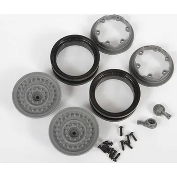 Volný čas 1:10 Axial SCX10 II Deadbolt 4WD: Disk kola 1.9 MW19 Beadlock šedý (2)