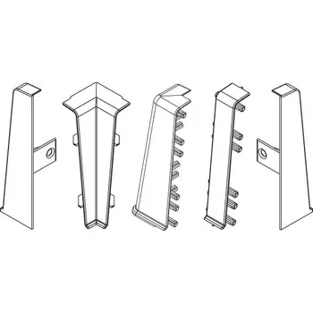 soklová lišta Cezar Roh vnitřní HI-LINE DUB CELTYC 290 / 2ks v balení