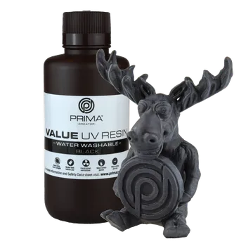 Příslušenství k 3D tiskárně PrimaCreator Value Water Washable UV Resin - 500 ml - Black