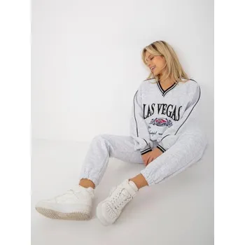 Dámská souprava oversize SIRA světle šedá